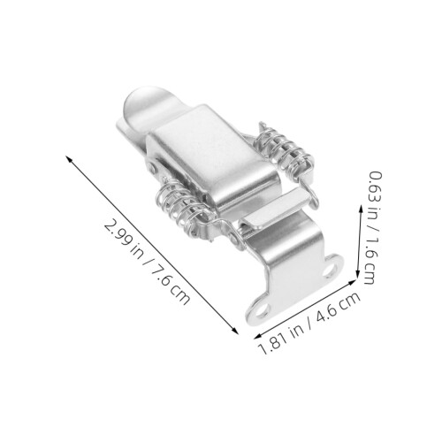 2pcs Spring Toggle Latch Clamp Heavy Duty Secure Spring Lock Easy Installation for Toolbox and Wooden Cases 1
