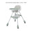 Green Folding Baby High Chair - Double Tray 37.5cm 2