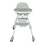Green Folding Baby High Chair - Double Tray 37.5cm 3