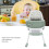 Green Folding Baby High Chair - Double Tray 37.5cm 8
