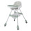 Green Folding Baby High Chair - Double Tray 37.5cm 14