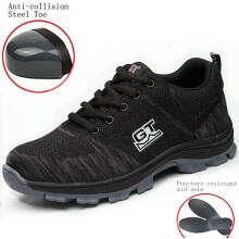 Unisex Breathable Steel Toe Shoes LD01 Lightweight Safety Work Boots for Construction and Warehouse