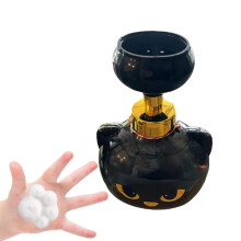 Cute Cat Paw Foaming Soap Dispenser, Refillable PawShaped Foam Pump Bottle, Black Cat Design