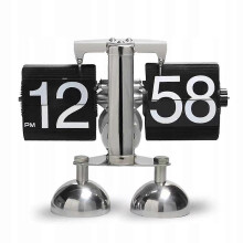 (D) Stool Clock Retro Small Digital Retro Clock Desk Shelf Clocks