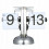 (D) Stool Clock Retro Small Digital Retro Clock Desk  Shelf Clocks 4