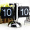 (D) Stool Clock Retro Small Digital Retro Clock Desk  Shelf Clocks 5