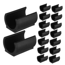 30pcs U Shaped Rubber Chair Leg Floor Protectors for Hardwood Floors, Non Slip Furniture Leg Caps