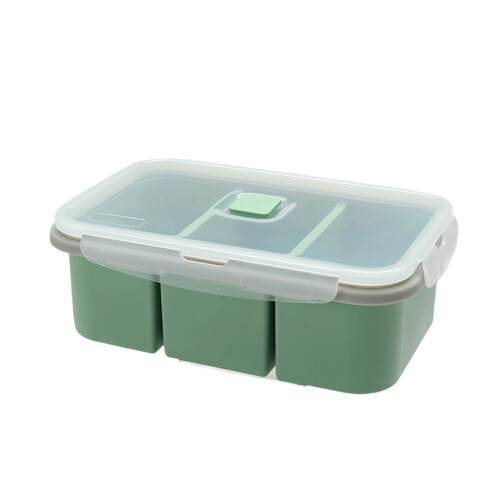 Boîte à Bentos en Silicone de qualité alimentaire,-Vert 3