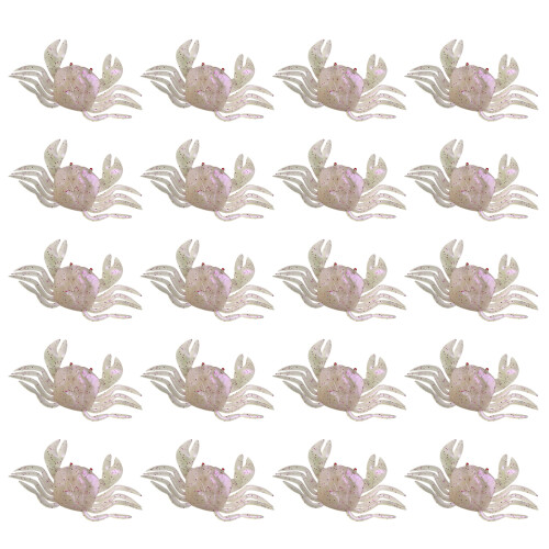 Appâts de pêche souples en forme de crabe, haute-Blanc violet