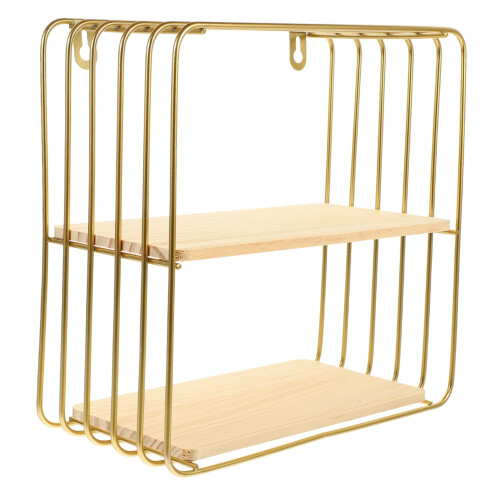 Bathroom Storage Rack Nail Installation Double Layer Wall Mounted Shelf SpaceSaving Organizer for Bathroom Kitchen