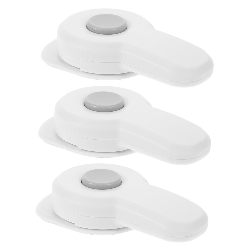 Child Safety Cabinet Locks 3Pcs Baby Proof Drawer And Cabinet Safety Locks For Kitchen Furniture White