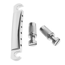 Electric Guitar Bridge Tailpiece with Roller Saddles for Smooth String Action and Easy Replacement