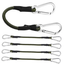 5Pcs Heavy Duty Outdoor Bungee Cords with Hooks for Camping Cycling Hiking and Luggage