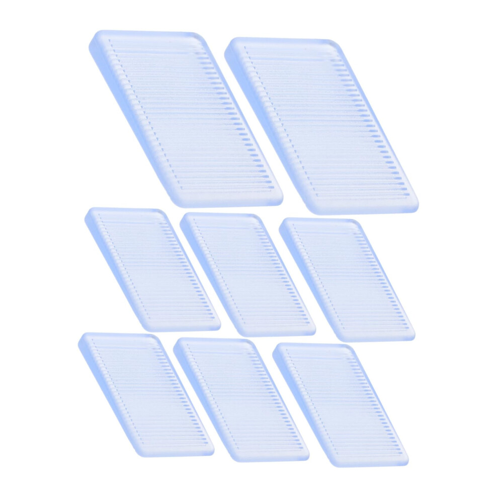 8Pcs Nonslip Furniture Leveling Shims With Grooved Base For Cabinets And Doors Durable Pvc Wedge Levelers 9351714453974