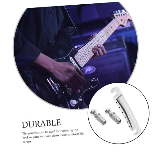 Electric Guitar Bridge Tailpiece with Roller Saddles for Smooth String Action and Easy Replacement 2