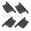 4 Pack RV Drawer Latch Push Button Cabinet Lock Flush Mount Side Pull Design for Camper Trailer 1