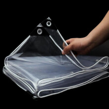 Clear Waterproof PVC Vinyl Tarp 9x14FT with Reinforced Grommets for Outdoor Patio Garden and Car Protection