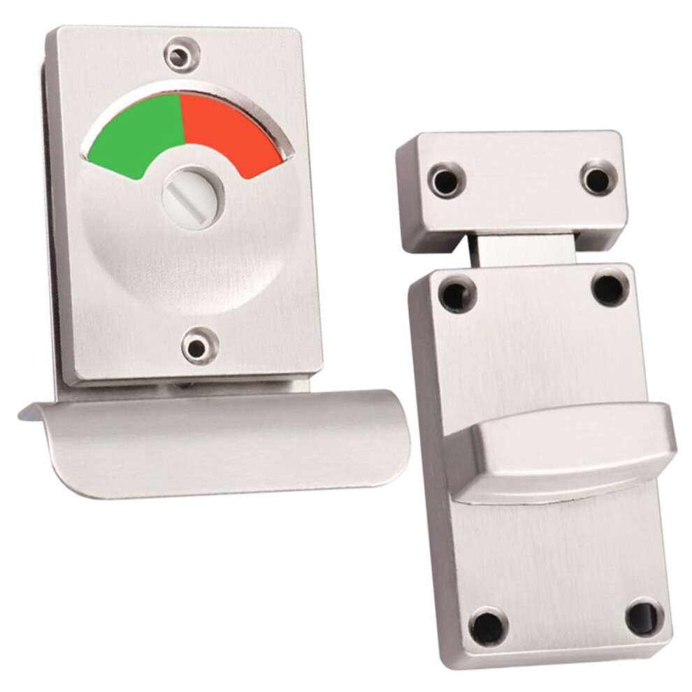 Restroom Door Lock With Visible Status Indicator, Durable Stainless Steel Bathroom Privacy Lock For Public And Commercial Use 9351714454100