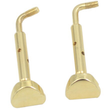 Gold Metal Violin Chin Rest Clamp Screws Set 2pcs, Secure Fit Replacement for 3/4 4/4 Violins