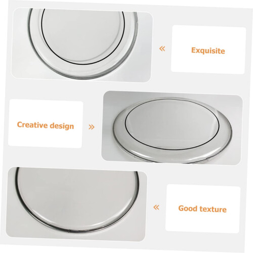 Drum Head Replacement with Double Layer Drum Skin 20cm Clear Sound Control Durable Alloy Frame 1