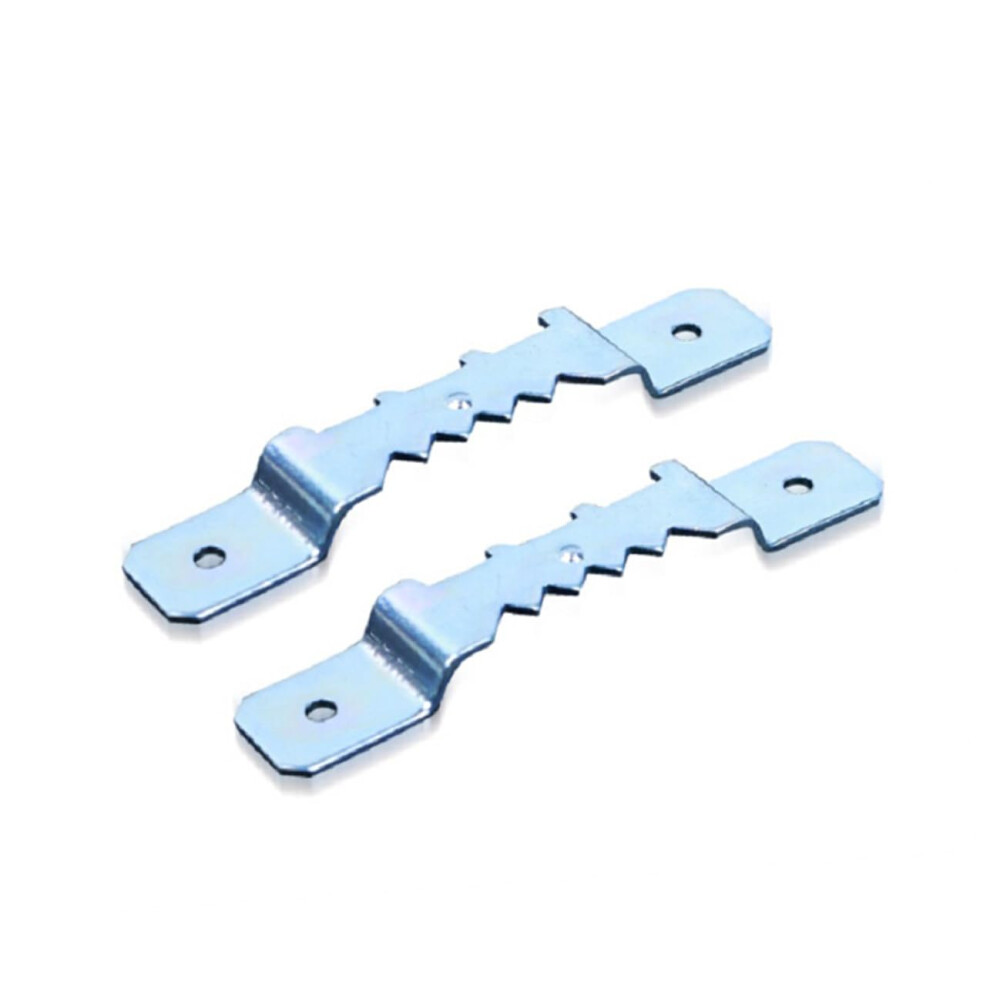 100Pcs Double Hole Picture Hanging Hooks With Screws, Metal Frame Hangers For Canvas And Mirrors 9330225304456