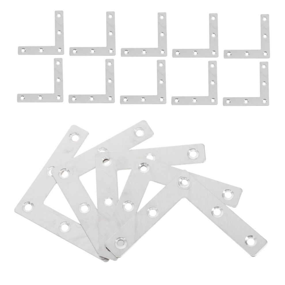 15Pcs L Shaped Metal Brackets Heavy Duty Black Corner Brackets For Furniture Shelves Cabinets 9073542974000