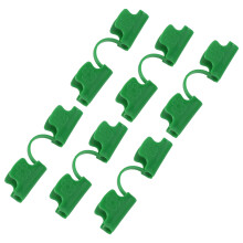 Soil Sheet Clamps 50 Pack PE Plastic Greenhouse Supports 11mm for Garden Use