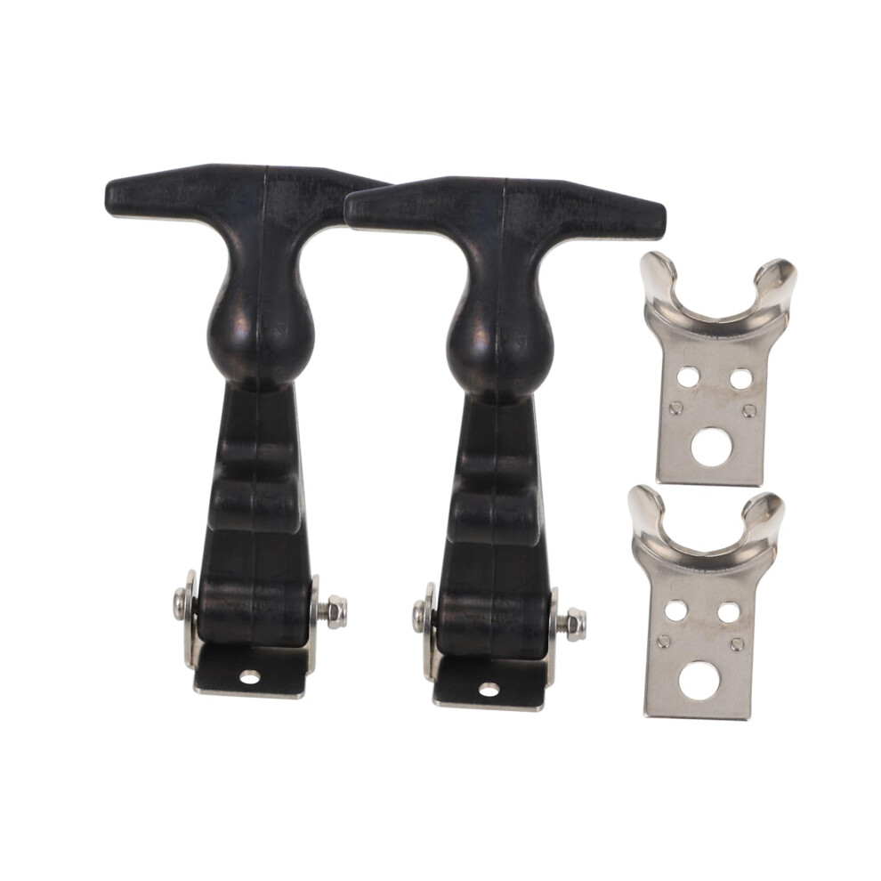 2Pcs Stainless Steel Over Center Draw Latch For Toolbox Hood Secure Lock Vibration Reducing Design 9351714454292