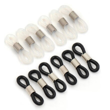 36 Pcs Eyeglass Chain Connector with Adjustable Anti‑Slip Grip, Durable Rubber Ends for Glasses