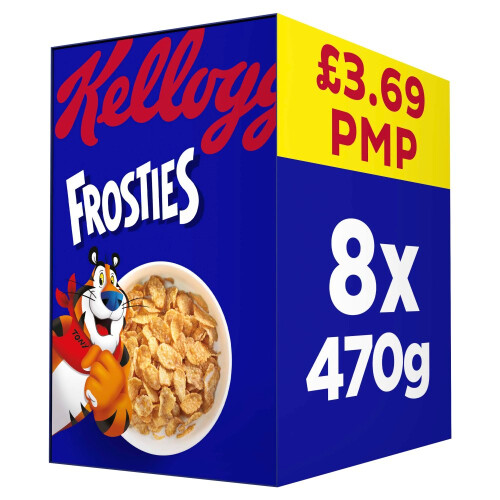 Kelloggs Kellogg's Frosties Breakfast Cereal 8x470g