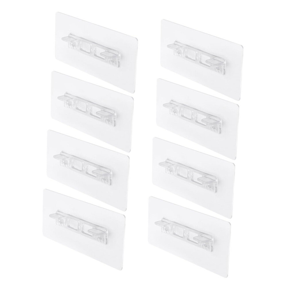 8Pcs Transparent Pvc Shelf Support Pegs Heavyduty Nodrill Selfadhesive Cabinet Shelf Brackets For Closet Organization 9771547831761