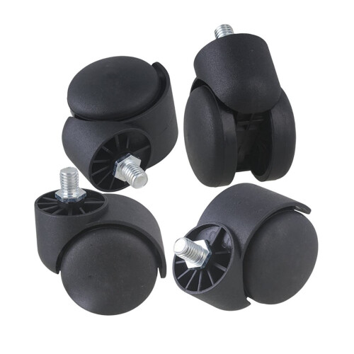 Furniture Casters Wheels with Threaded Stem, 360 Smooth Rolling Ball Casters for Storage Rack, 5 Pack 1