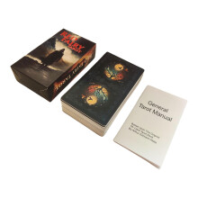 Holographic Red Fairy Tarot Deck English Version Collectible Cards for Beginners and Divination