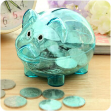 Large Plastic Piggy Bank for Kids, Durable Big Coin Bank with Large Capacity, Random Color