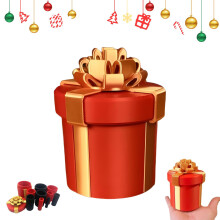 Red Nested Screw Gift Box, 10Layer Reusable Funny Prank Piggy Bank Surprise Gift, Bold Decorative Design