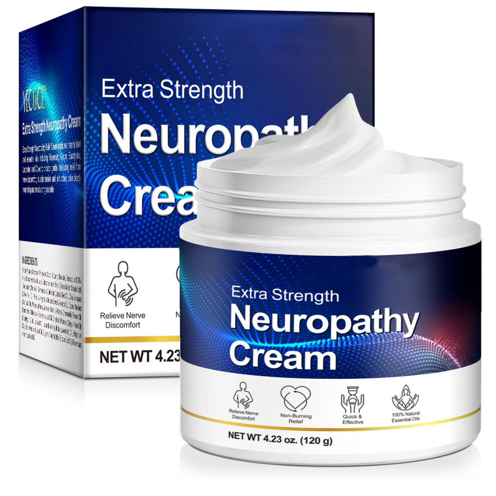 Gogerstar Cream/Lavender Neuropathy Nerve Relief Nerve Relief For Foot, Hands, Legs, Toes With Rosemary, Ginger And For Muscle & Joint Discomfort