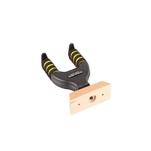 Solid Wood Guitar Wall Mount Hanger with Automatic Neck Lock and EVA Shock Protection 2