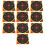 10PCS Fluorescent Splatter Paper Targets 30.5cm 1