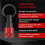 Upgrade Drill Bit Holder Key Chain 6pc, 1/4 Bit Holder for Impact Driver, for Screwdriver & Drill Bits 8