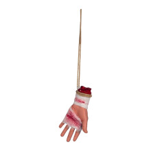 Severed Hand Halloween Decoration Realistic Skinlike Color Bloody Fake Body Part Prop for Adults Party