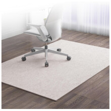 Beige Office Chair Mat 120 x 150 cm, Anti‑Slip Backing, Floor Protection, Smooth Glide for Carpet and Hardwood Floors