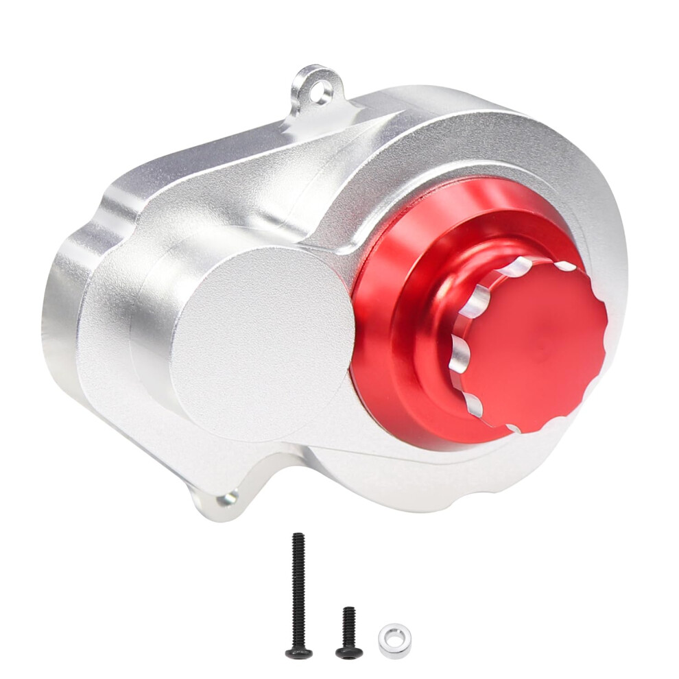Cnc Aluminum Gearbox For 1/10 Slash 2Wd Rc Upgrades, Durable Anodized Transmission Case (Red) Red 9073542975182