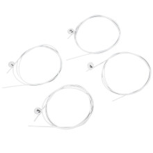4Pcs Nylon Ukulele Strings White High-Quality Sound Suitable for Replacement