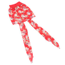 Soft Chemo Headwear Turban Red Floral Headscarf