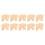10Pcs Violin Bridge 4/4 Full Size Maple Natural 1