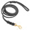 Leather Dog Training Leash 210x1.2cm Black Cowhide 8
