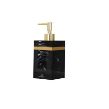 Resin Refillable Soap Dispenser with Pump for Bathroom and Kitchen, Durable Easy Clean Design