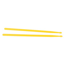 2PCS Nylon Drum Sticks Yellow Portable Exercise
