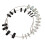 26-Pcs Nut & Bolt Thread Checker - Inch & Metric 1