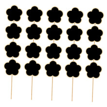 20pcs Mini Chalkboard Signs for Wedding Party Decorations, Reusable Wooden Name Tags